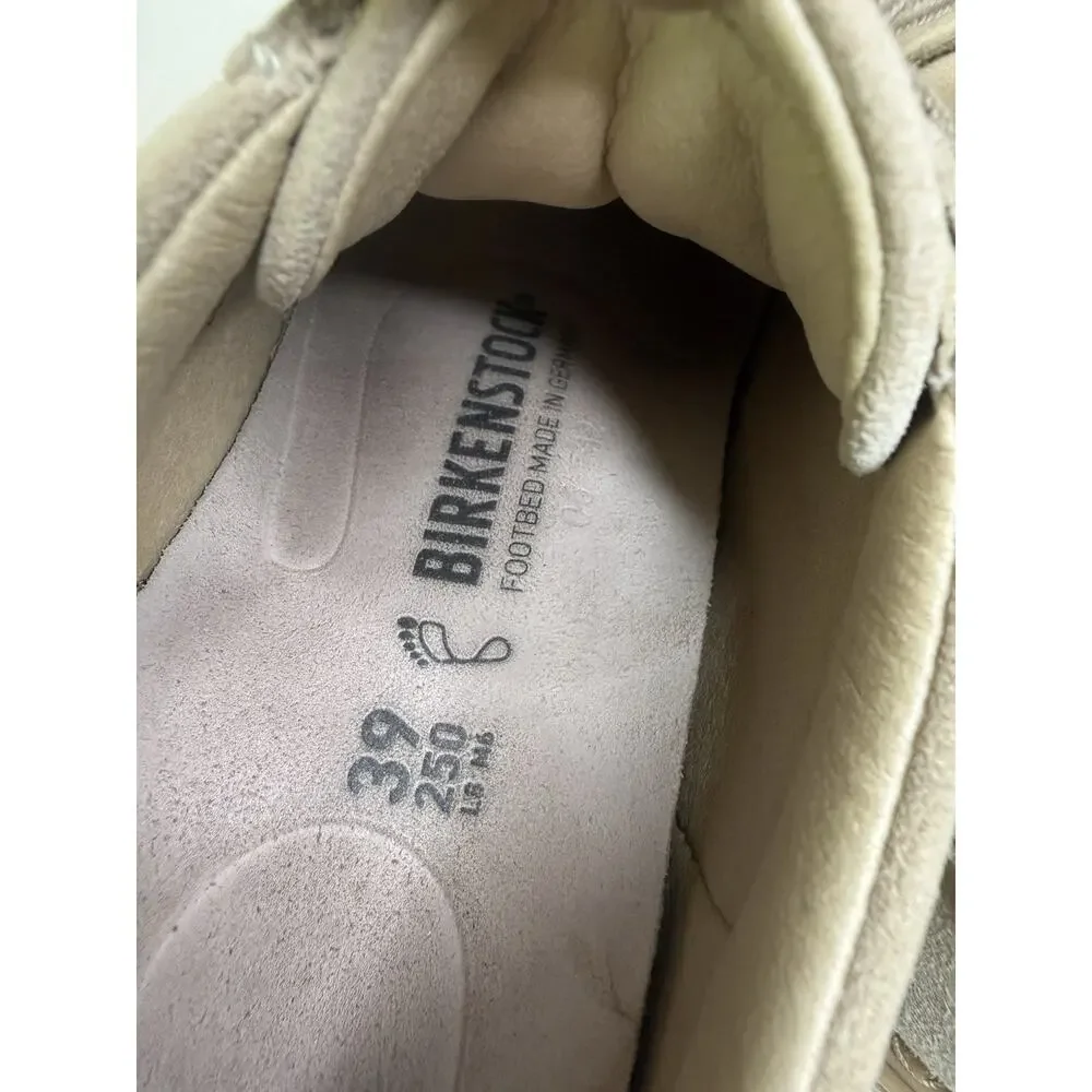 Birkenstock Bend Low Sneaker Womens EU 39 US 8-8.5 Sand Suede Low Lace Up Oxford
